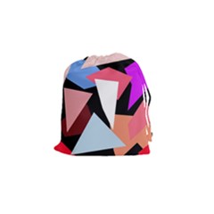 Colorful Geometrical Design Drawstring Pouches (small) 