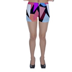 Colorful Geometrical Design Skinny Shorts by Valentinaart