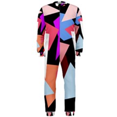 Colorful Geometrical Design Onepiece Jumpsuit (men)  by Valentinaart