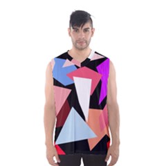 Colorful Geometrical Design Men s Basketball Tank Top