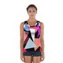 Colorful geometrical design Women s Sport Tank Top  View1