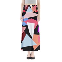 Colorful Geometrical Design Maxi Skirts by Valentinaart