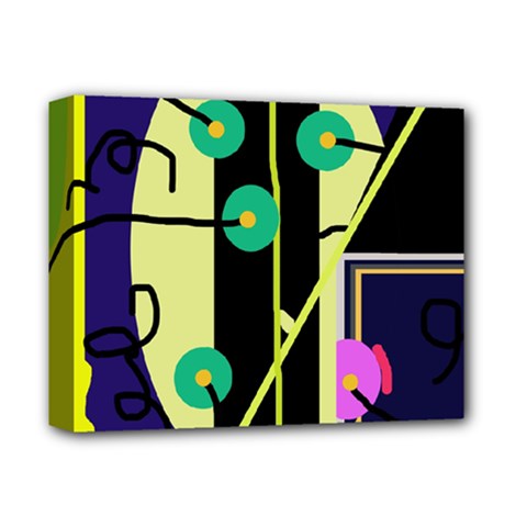 Crazy Abstraction By Moma Deluxe Canvas 14  X 11 