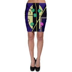 Crazy Abstraction By Moma Bodycon Skirt