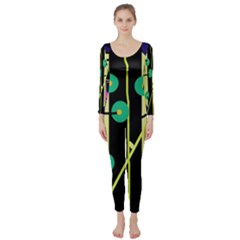 Crazy Abstraction By Moma Long Sleeve Catsuit