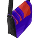 Purple and orange landscape Flap Messenger Bag (L)  View2