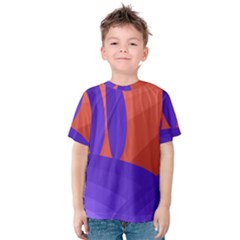 Purple And Orange Landscape Kid s Cotton Tee