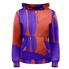 Purple And Orange Landscape Women s Pullover Hoodie