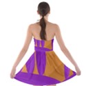 Orange and purple landscape Strapless Dresses View2