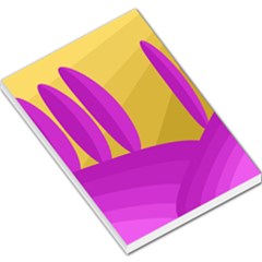 Yellow And Magenta Landscape Large Memo Pads