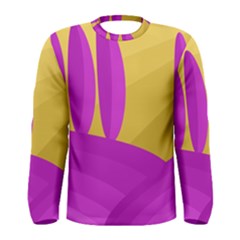 Yellow And Magenta Landscape Men s Long Sleeve Tee