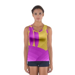 Yellow And Magenta Landscape Women s Sport Tank Top 