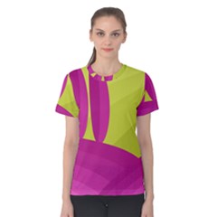 Yellow And Pink Landscape Women s Cotton Tee