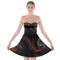 Painted Strapless Dresses