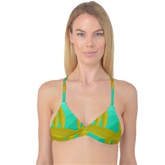 Green And Yellow Landscape Reversible Tri Bikini Top by Valentinaart