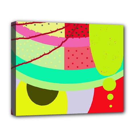 Colorful Abstraction By Moma Deluxe Canvas 20  X 16  