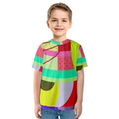 Colorful Abstraction By Moma Kid s Sport Mesh Tee