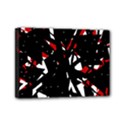 Black, red and white chaos Mini Canvas 7  x 5  View1