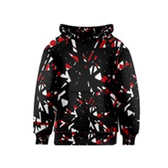 Black, Red And White Chaos Kids  Pullover Hoodie