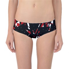 Black, Red And White Chaos Classic Bikini Bottoms