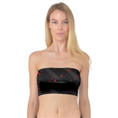 Black And Red Bandeau Top by Valentinaart