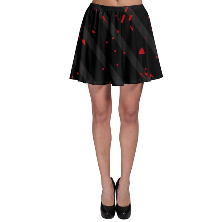 Black and red Skater Skirt