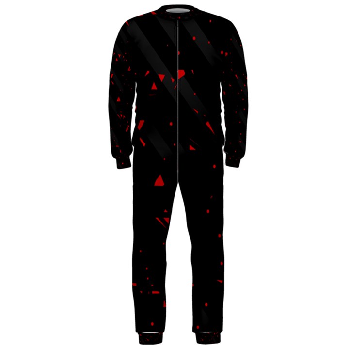 Black and red OnePiece Jumpsuit (Men) 