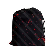 Black And Red Drawstring Pouches (extra Large)