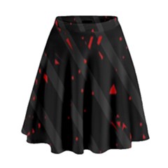 Black And Red High Waist Skirt by Valentinaart