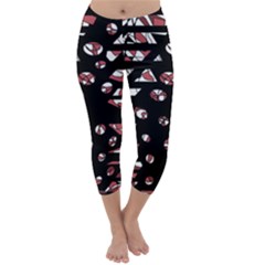 Red Freedam Capri Winter Leggings 