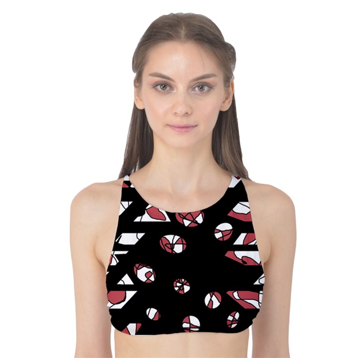 Red freedam Tank Bikini Top