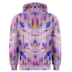 Rainbows And Leaf In The Moonshine Men s Zipper Hoodie