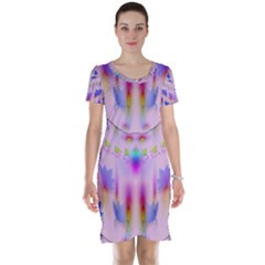 Rainbows And Leaf In The Moonshine Short Sleeve Nightdress