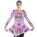 Rainbows And Leaf In The Moonshine Long Sleeve Tunic  View1