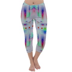 Rainbows In The Moonshine Capri Winter Leggings 