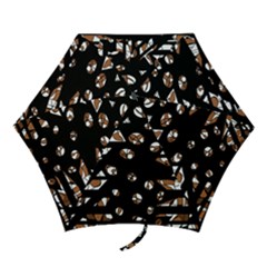 Brown Freedom  Mini Folding Umbrellas by Valentinaart