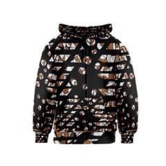 Brown Freedom  Kids  Zipper Hoodie