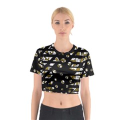 Green Freedom Cotton Crop Top