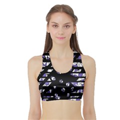 Purple Freedom Sports Bra With Border