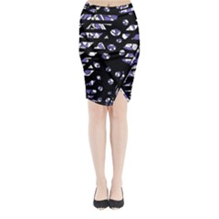 Purple Freedom Midi Wrap Pencil Skirt