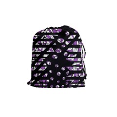 Violet Freedom Drawstring Pouches (medium)  by Valentinaart