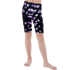 Violet Freedom Kid s Mid Length Swim Shorts by Valentinaart