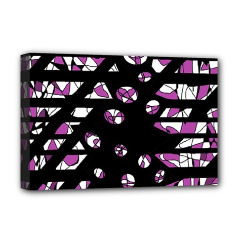 Magenta Freedom Deluxe Canvas 18  X 12   by Valentinaart