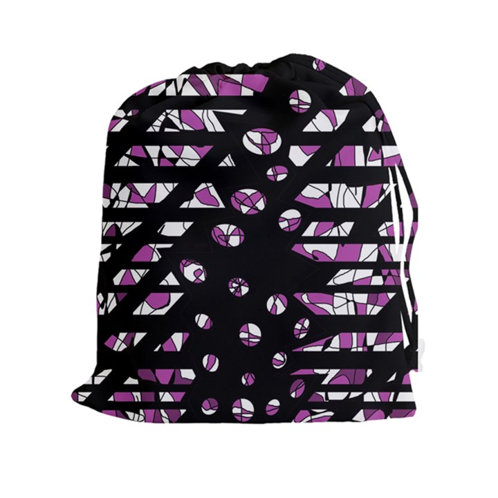 Magenta freedom Drawstring Pouches (XXL)