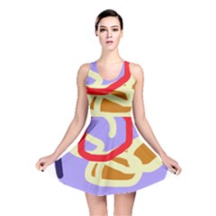 Abstract Circle Reversible Skater Dress by Valentinaart