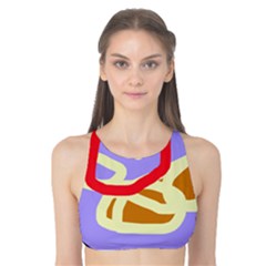 Abstract Circle Tank Bikini Top