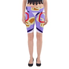 Abstract Circle Yoga Cropped Leggings