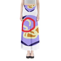 Abstract Circle Maxi Skirts