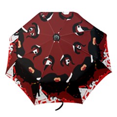 Abstract Face  Folding Umbrellas