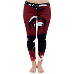 Abstract Face  Winter Leggings 